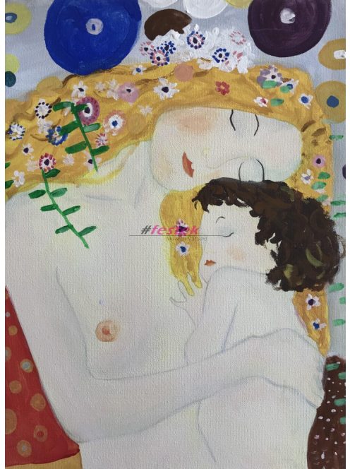 Gustav Klimt - Anya gyermekével reprodukció
