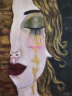 Gustav Klimt - Éva arany könnyei reprodukció