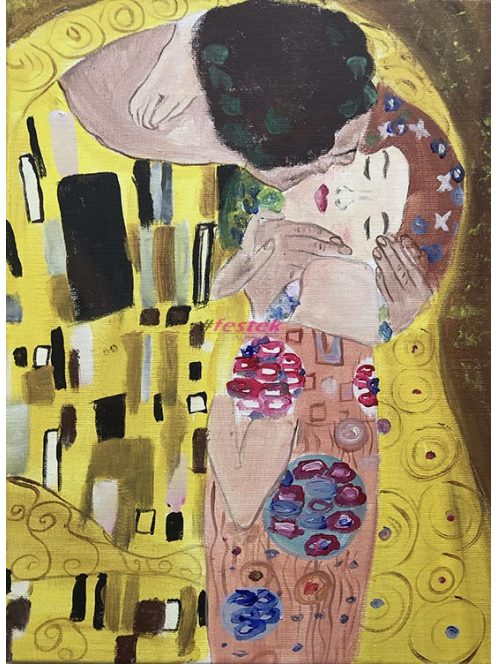 Gustav Klimt reprodkció - Csók