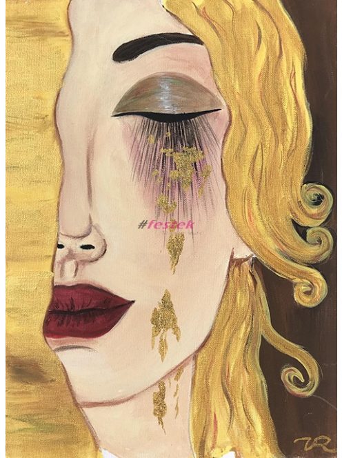 Gustav Klimt - Éva arany könnyei 2, reprodukció