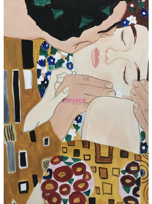 Gustav Klimt - A csók  reprodukció 3.