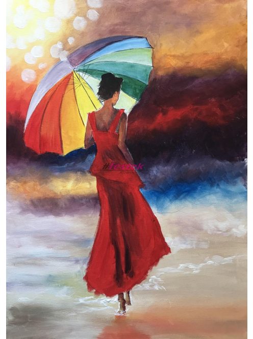 Színes esernyő - Otthoni élményfestő készlet