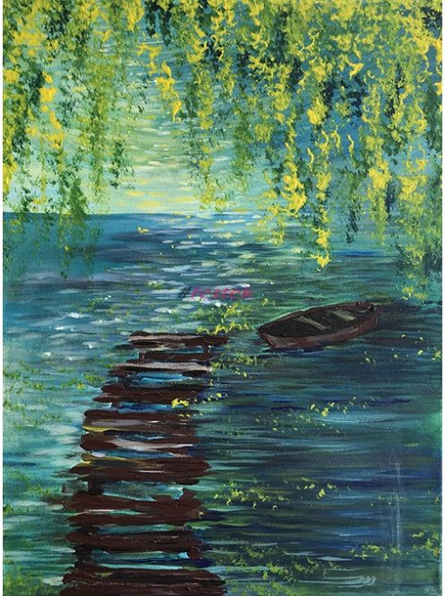 Kis csónak a stégnél 2.