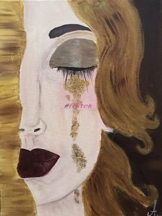 Gustav Klimt reprodukció - Éva arany könnyei