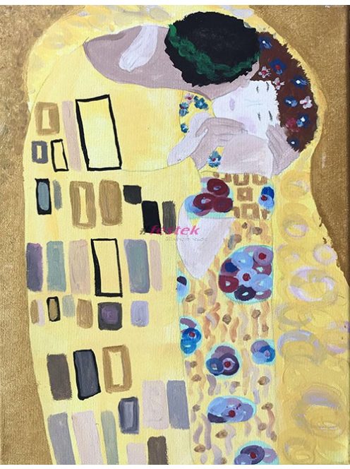 Gustav Klimt - Csók 2. reprodukció 