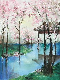 Japán kert tavasszal