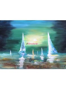 Vitorlások a zöld égbolt alatt