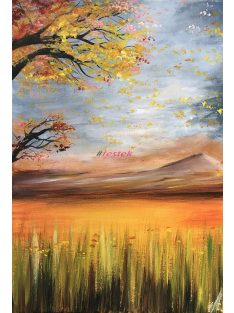 Mező arany fényben 