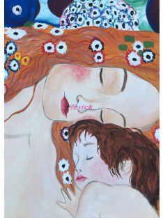 Anya gyermekével reprodukció - Gustav Klimt